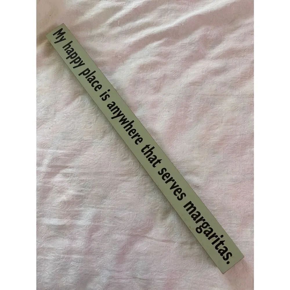 Hallmark Margarita’s Decorative Sign in Light Sage with Black Logo